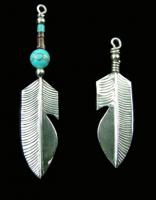 Feather with SemiPrecious Stone