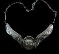 Moonface Choker with Eagle Wings